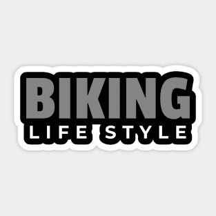 Biking Life Style, Cyclist Sticker